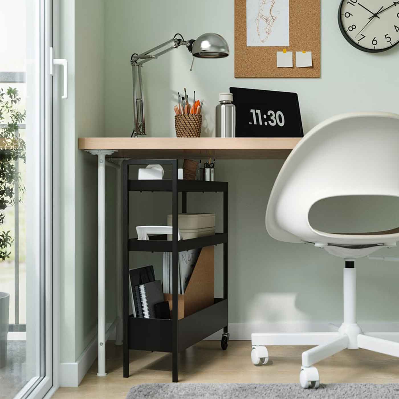 ترولی ایکیا مدل IKEA NISSAFORS سایز 67×19×50.5 سانتی متر
